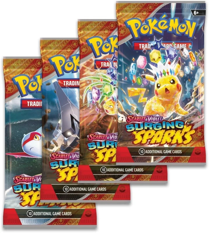 Pokemon TCG - SURGING SPARKS - BOOSTER PACK (ENGLISH) (P10/B36) SV8 - SCARLET & VIOLET (single)
