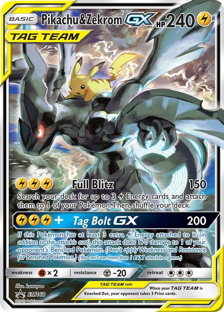 POKEMON Pikachu & Zekrom GX - SM Promos (SMP)