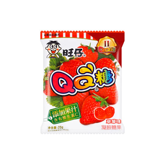 Want Want Want QQ Gummy Candy-Strawberry Flavor 20g