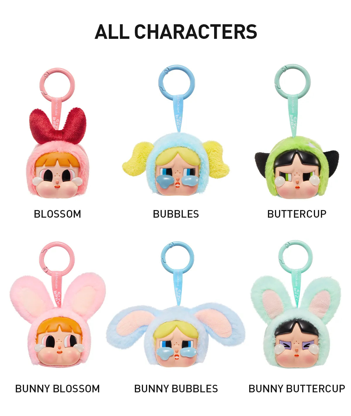 Pop Mart CRYBABY × Powerpuff Girls Series-Vinyl Face Plush Blind Box