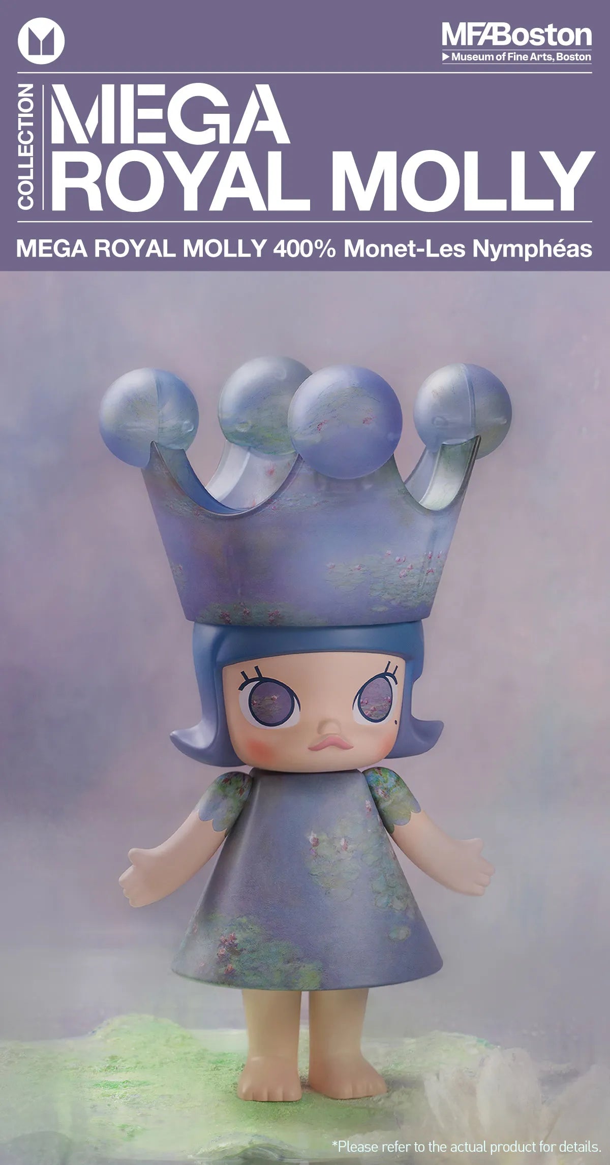 MEGA ROYAL MOLLY 400% Monet-Les Nymphéas