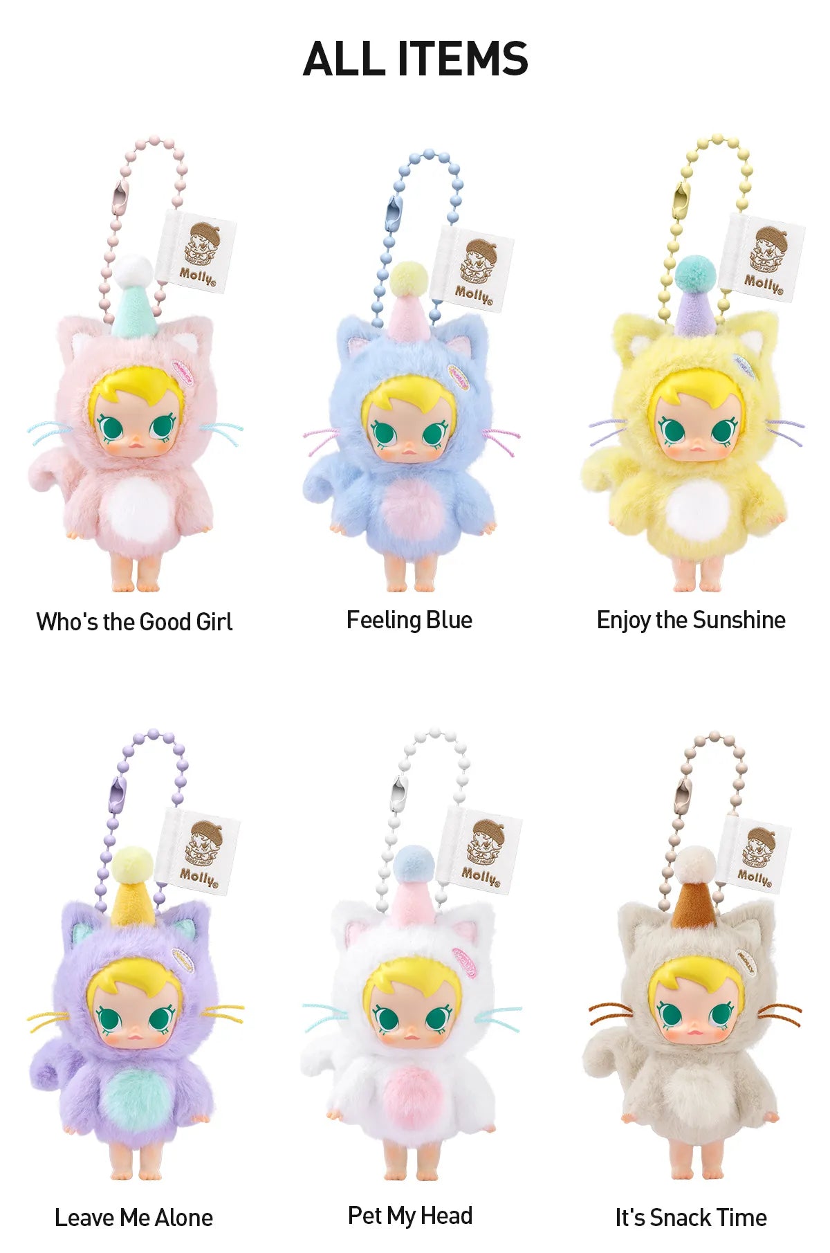 Pop Mart Baby Molly Pocket Friends Series-Vinyl Plush Pendant Blind Box