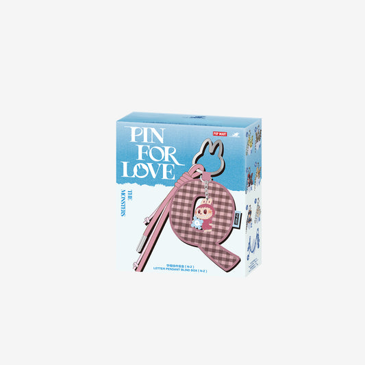 POP MART THE MONSTERS Pin for Love Series- Letter Pendant Blind Box (Blue Box N-Z)