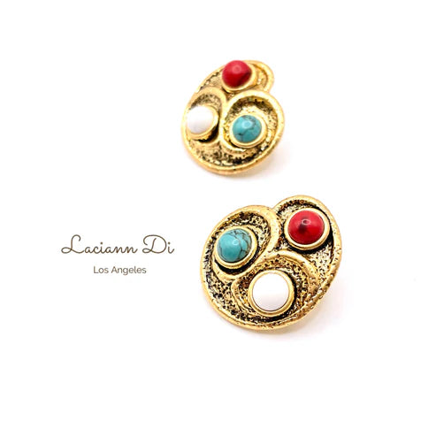 Laciann Di Colorful Turquoise Earrings