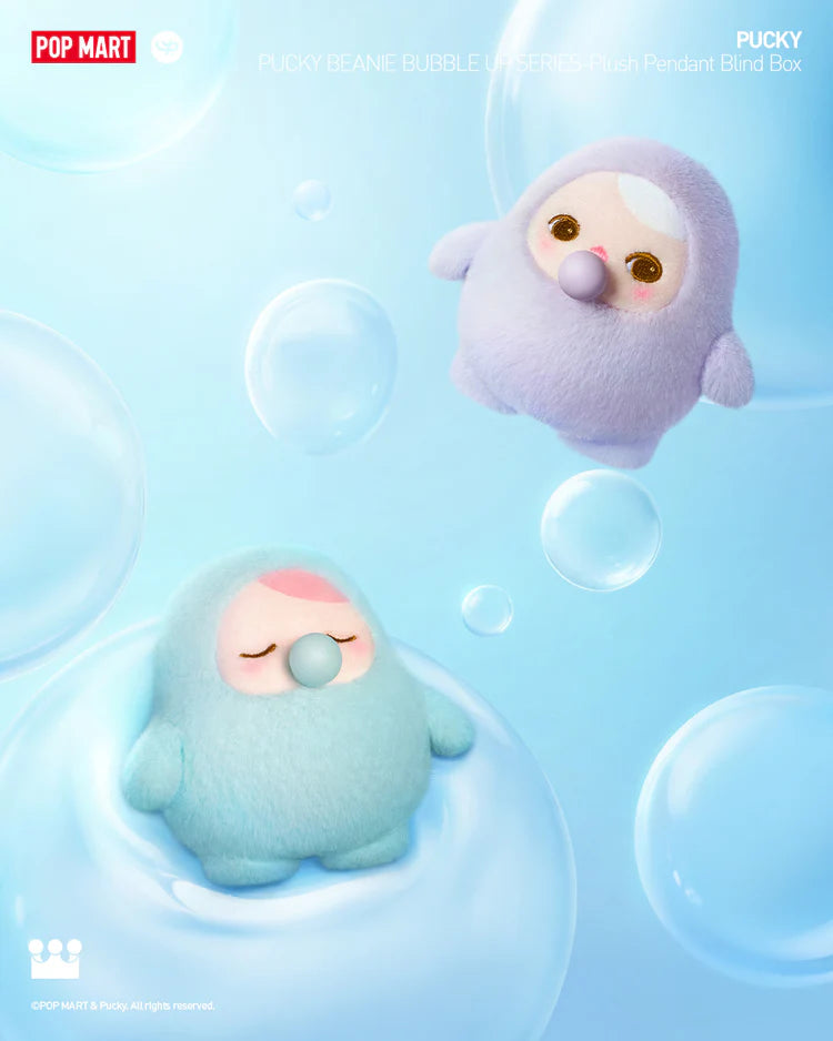 POP MART PUCKY BEANIE BUBBLE UP SERIES-Plush Pendant Blind Box
