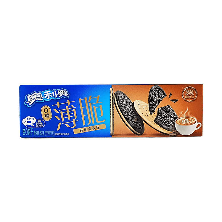 Oreo Thin Crisp Light Latte Flavor Cookies,
62g