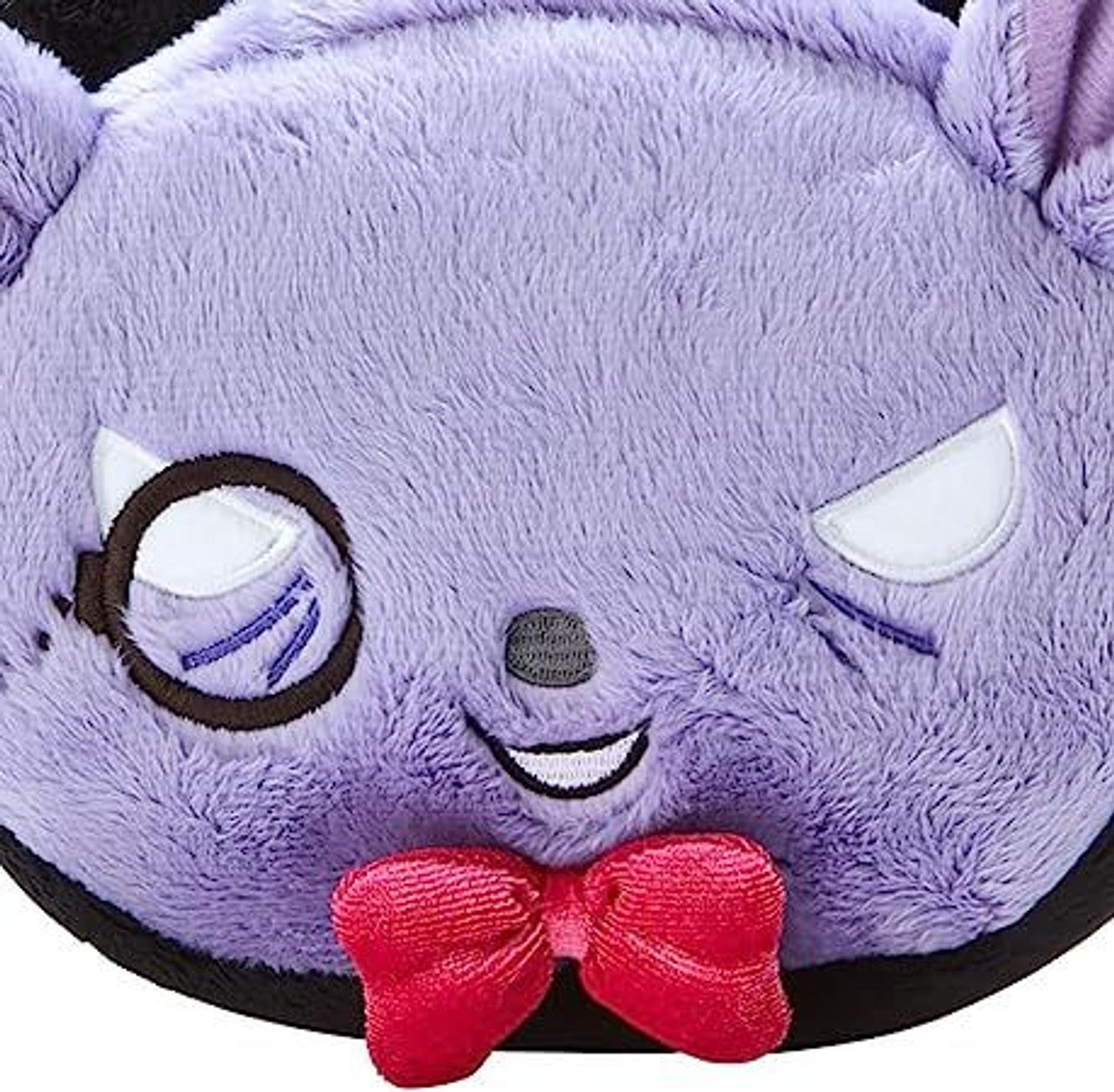 Sanrio Kuromi and Baku Face-Shaped Fur Pouch