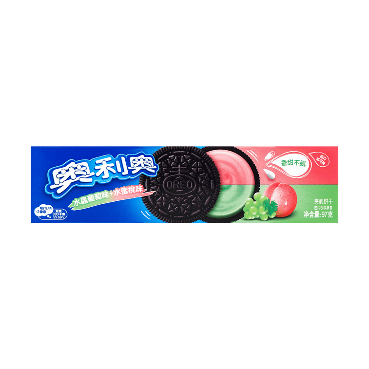 Oreo Crystal Grapes + Peach