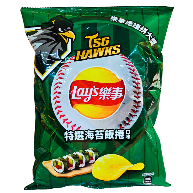 Lay's Potato Chips (Seaweed Rice Roll Flavor ) 49g