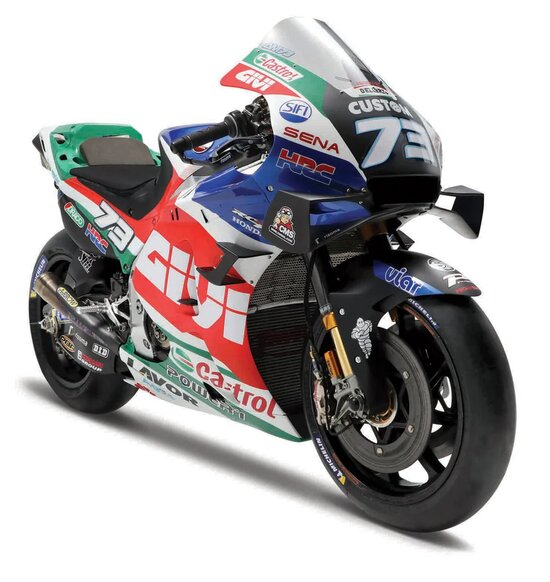 M&J Maisto MotoGP 1:18 RC213V 2021 LCR Honda #73 Alex Marquez – Motorcycles