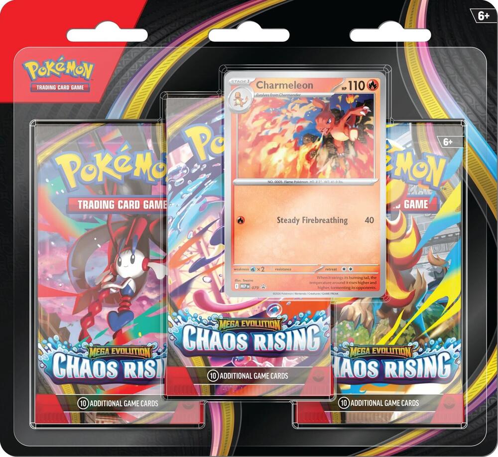 POKEMON ME04 CHAOS RISING 3PK BLISTER (24)
