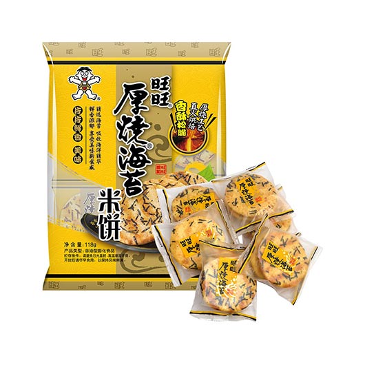 WANT WANT Seaweed Rice Crackers Seaweed Flavor