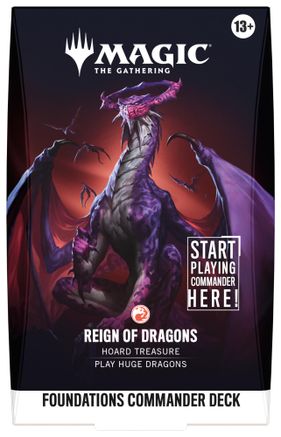 Magic: The Gathering Foundations Commander Deck Reign of Dragons