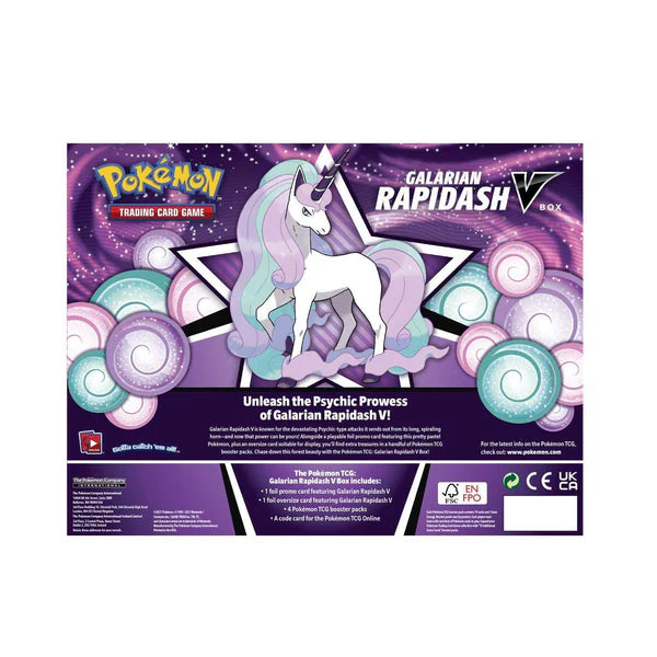 Pokemon TCG: Galarian Rapidash V Box