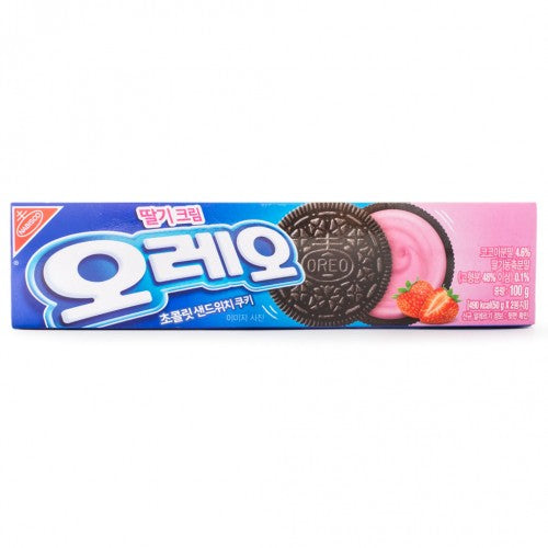 oreo sandwich cookie strawberry