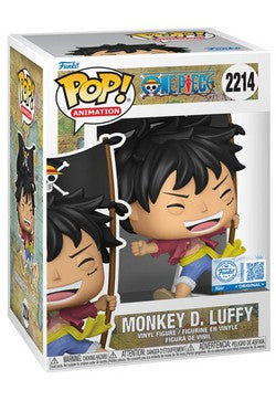 Funko One Piece Luffy D. Luffy (With Flag) Exclusive Pop! Vinyl #2214
