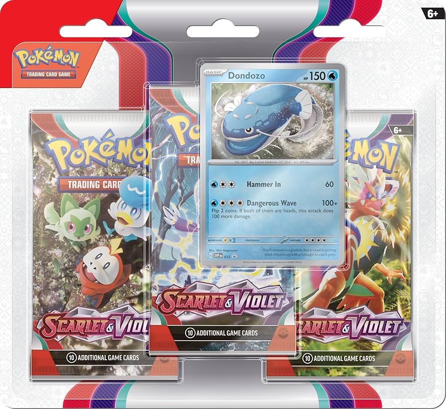 Pokemon TCG: Scarlet & Violet - Base Set Three-Booster Blister