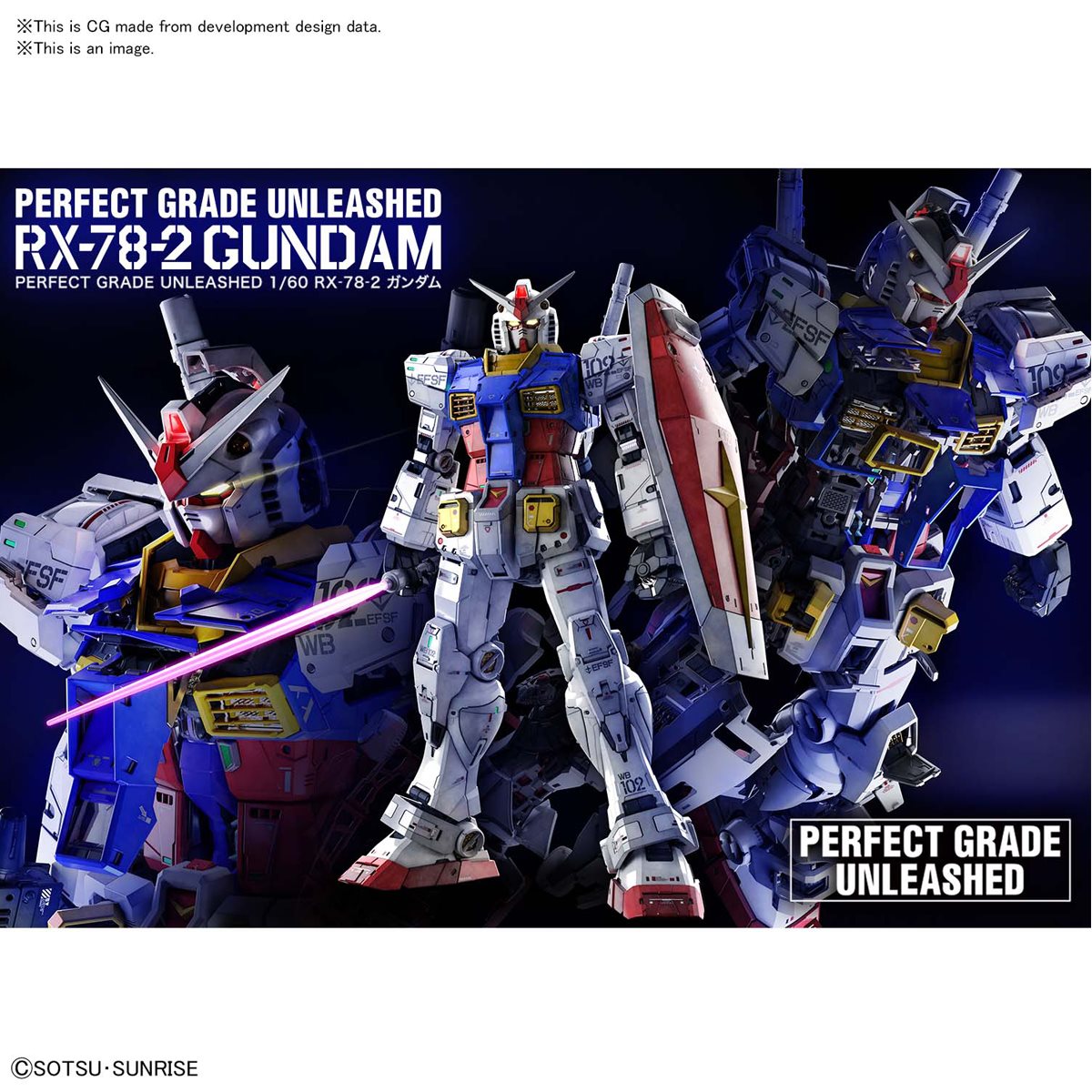 Mobile Suit Gundam RX-78-2 Gundam Perfect Grade Unleashed 1:60 Scale Model Kit