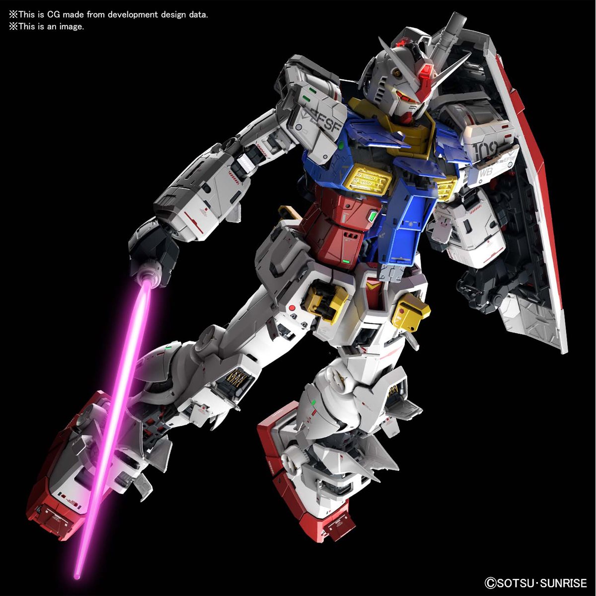 Mobile Suit Gundam RX-78-2 Gundam Perfect Grade Unleashed 1:60 Scale Model Kit