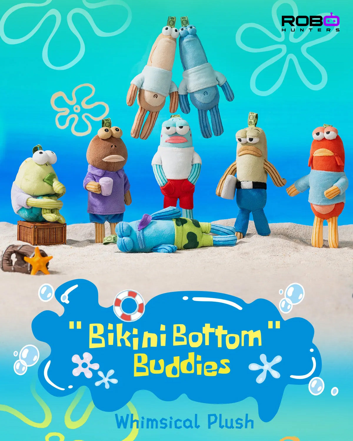 POP MART - Bikini Bottom Buddies Series Whimsical Plush Pendant