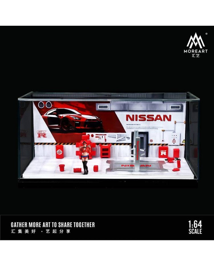 MoreArt 1/64 AUTOMOBILE REPAIR WORK SHOP Nissan MO641077
