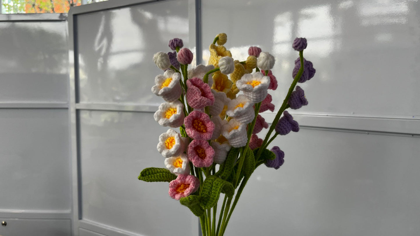 Handmade Crochet Flowers – Bell Flower, Daisy, Rose & More ($11.99)