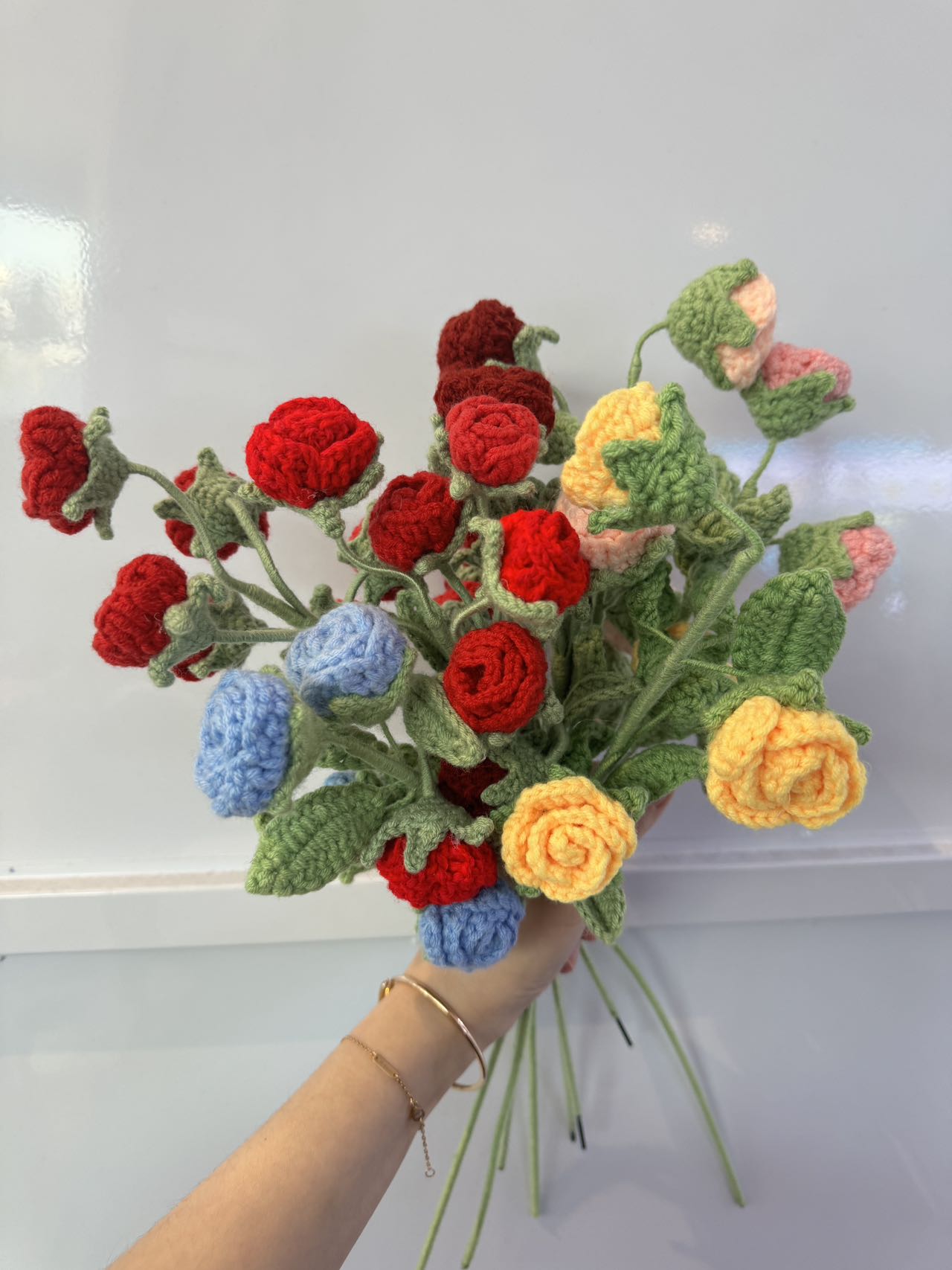 Handmade Crochet Flowers – Peony, Rose, Bear & Bell Flower ($14.99)