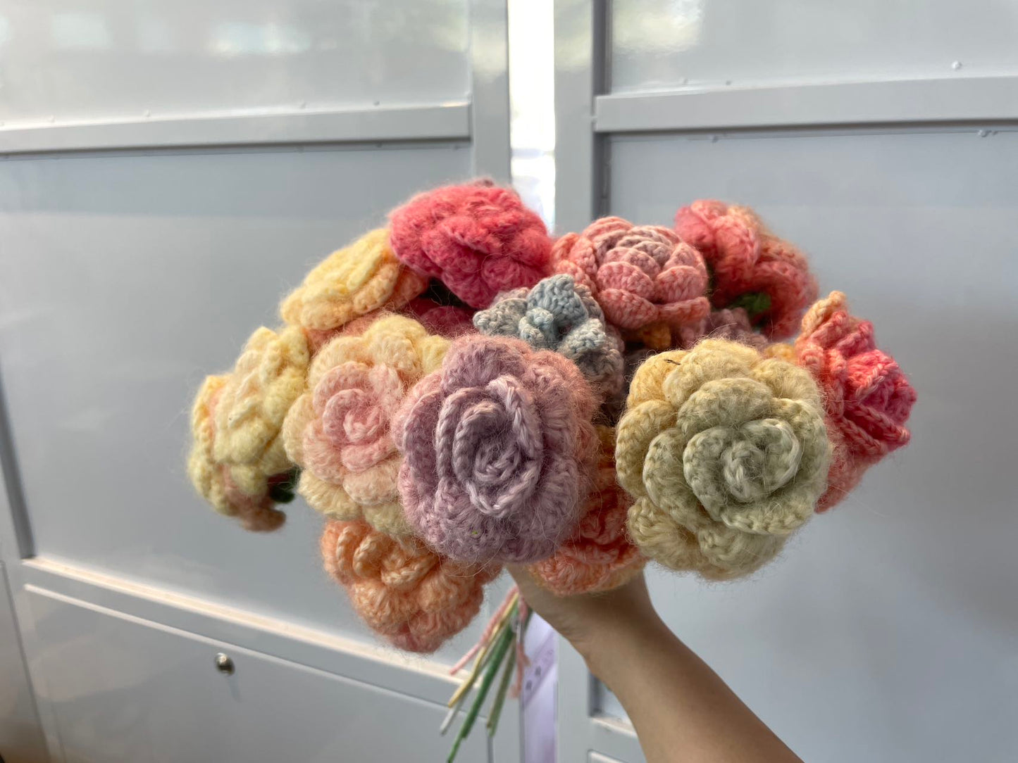 Handmade Crochet Flowers – Assorted Colors & Designs ($9.99)