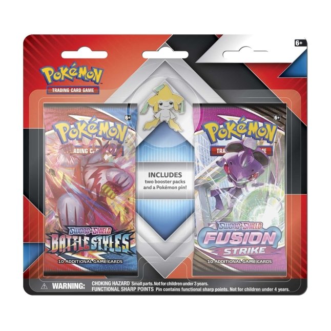 Pokemon TCG: 2 Booster Packs & Jirachi Collector's Pin - Miscellaneous Cards & Products (MCAP)