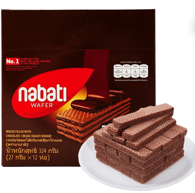 【Thailand】Nabati Wafer Filled with chocolate Flavor 324g