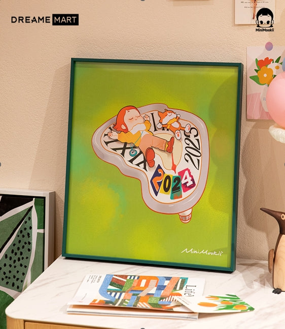 MINIMOOKII FRAMED PAINT-PINK