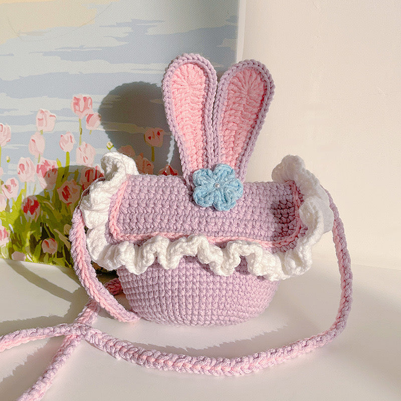 Hand-knitted coin bag