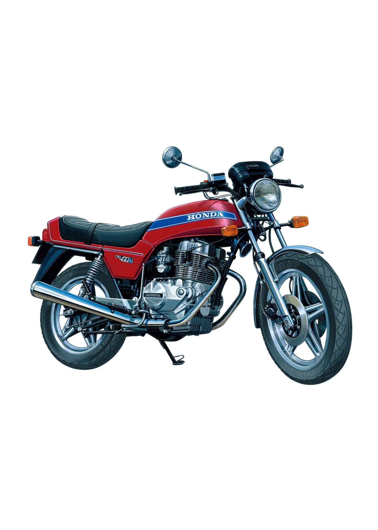 Aoshima 06305 - 1/12 Honda CB400N Hawk-III '78
