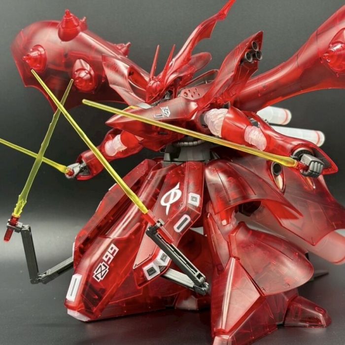 BANDAI Bandai HG Model Kits - 1/144 MSN-04II Nightingale [Clear Color