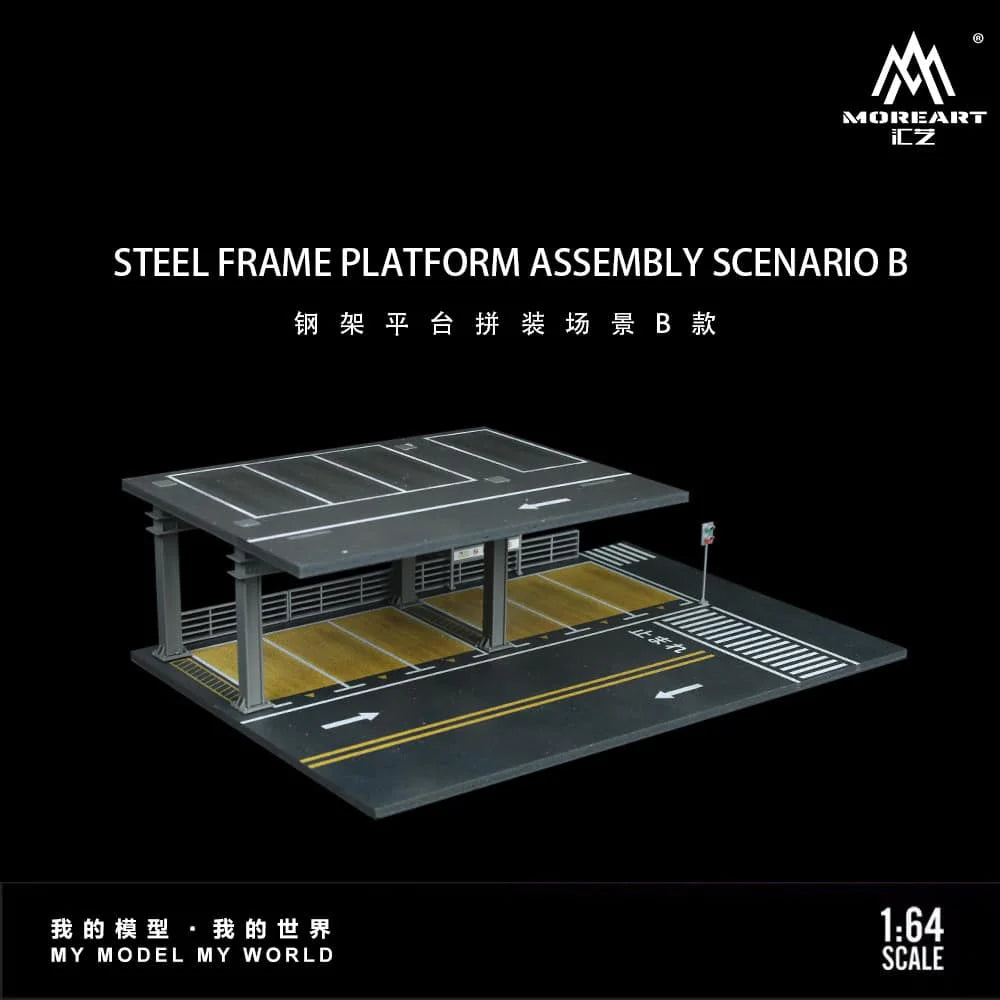 MoreArt 1:64 STEEL FRAME PLATFORM ASSEMBLY SCENARIO B MO923002