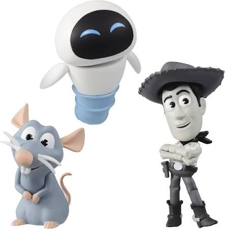 R-Banpresto 17452 Pixar Characters Pixar Fest Figure Collection vol.5 (Set of 3), Multicolor