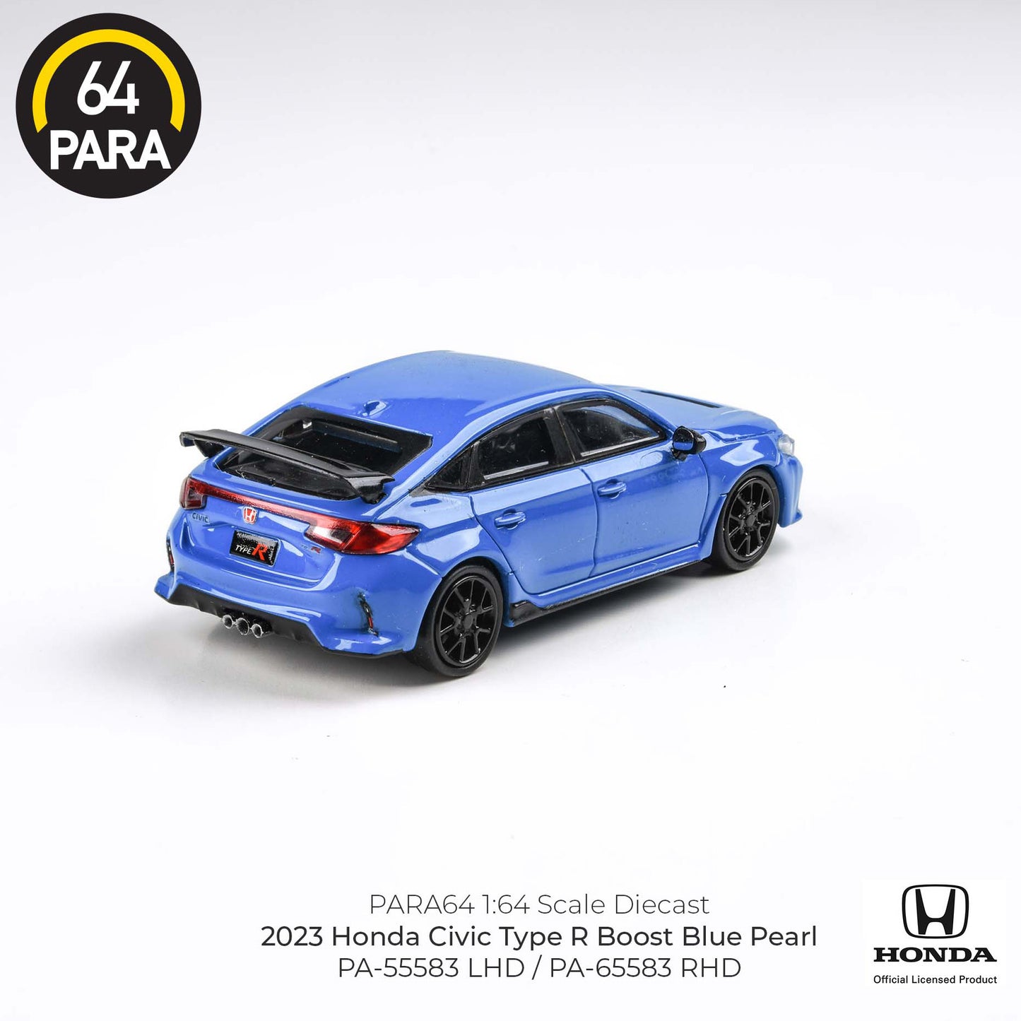 Tomica Premium 1/64 Honda Civic Type R 2023 Pearl Boost Blue RHD