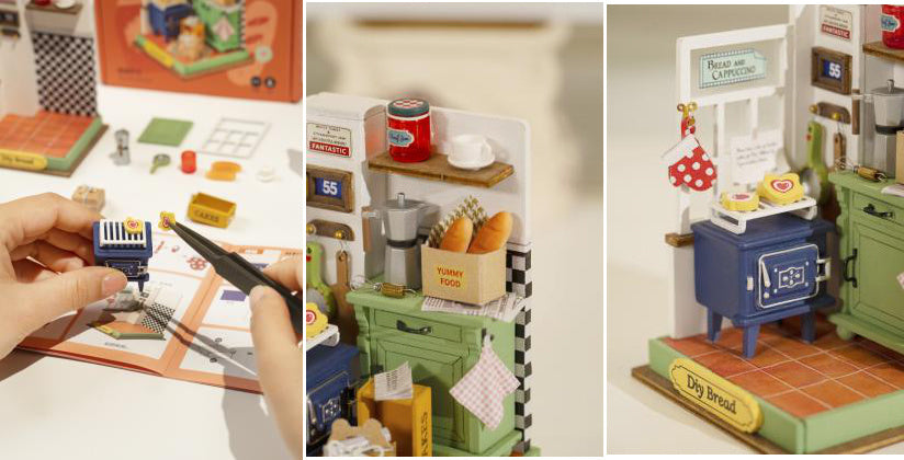 Robotime DIY Miniature House Mini Bakery Kit