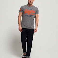 SUPERDRY Premium Goods Duo Lite Tee PODIUM MID GREY GRIT M10992NT-VS2-Medium