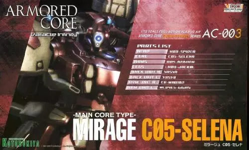 Kotobukiya 1/72 Armored Core Mirage C05-Selena Model Kit