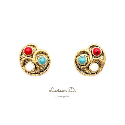 Laciann Di Colorful Turquoise Earrings