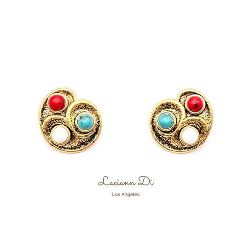 Laciann Di Colorful Turquoise Earrings