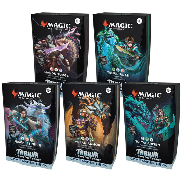 Magic the Gathering CCG: Tarkir Dragonstorm Commander Deck Carton（1PCS）