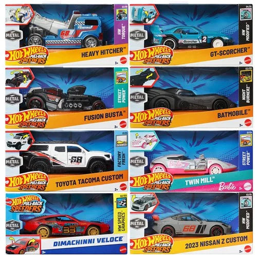 Hot Wheels Pull-Back Speeders 2025 Mix 2