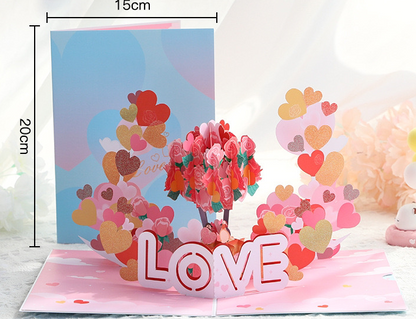 LL-XH Valentine's Day 3D Greeting Card