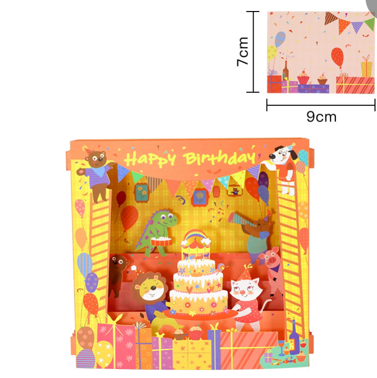 LL-X Birthday 3D Card