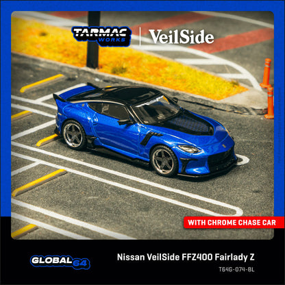 Tarmac Works Nissan VeilSide FFZ400 Fairlady Z Blue 1:64