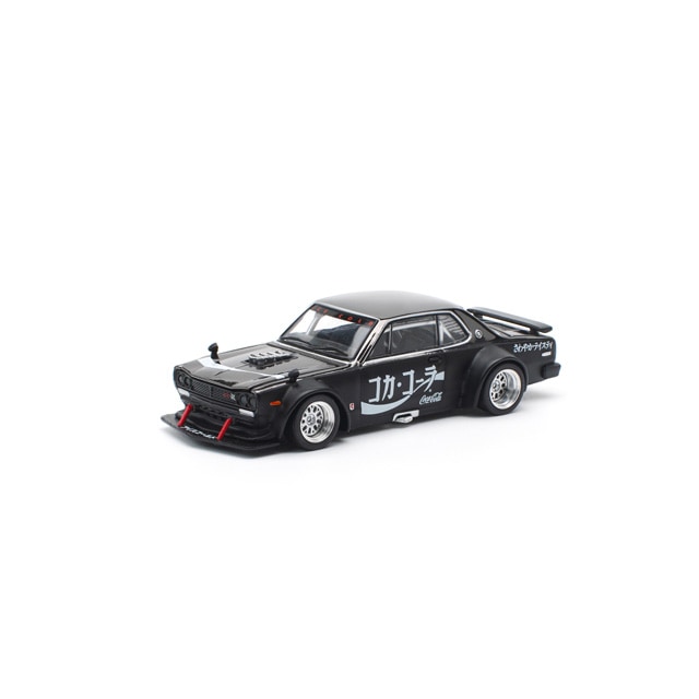 Pop Race 1:64 Skyline GT-R Drift (Hakosuka) Coca-Cola Zero JP Black Chrome PR640161