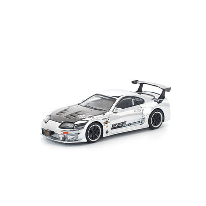 Pop Race 1:64 Top Secret GT300 Supra Silver Chrome PR640325