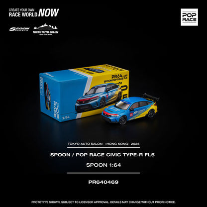 Pop Race 1:64 Spoon x Pop Race Civic Type R FL5 PR640469